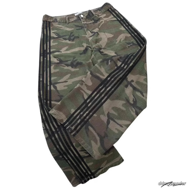 Men's Pants Y2k Baggy Jeans Haruku Striped Embroidered High Quality Vintage Streetwear Hip Hop Goth Men Women Wide Casual Leg Denim Design
