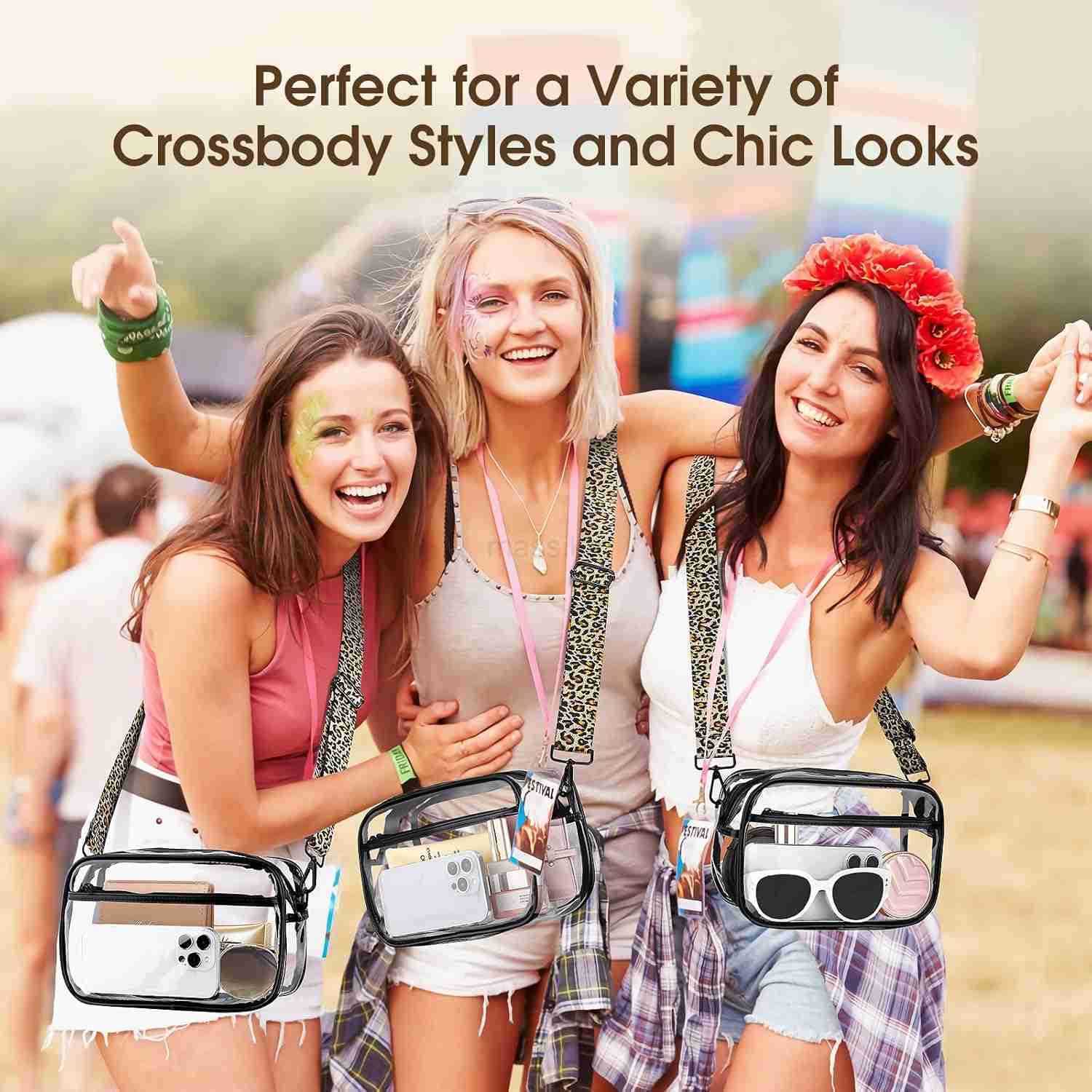 Clear Bag For Stadium Events Clear Purse Stadium Crossbody Bag M250910