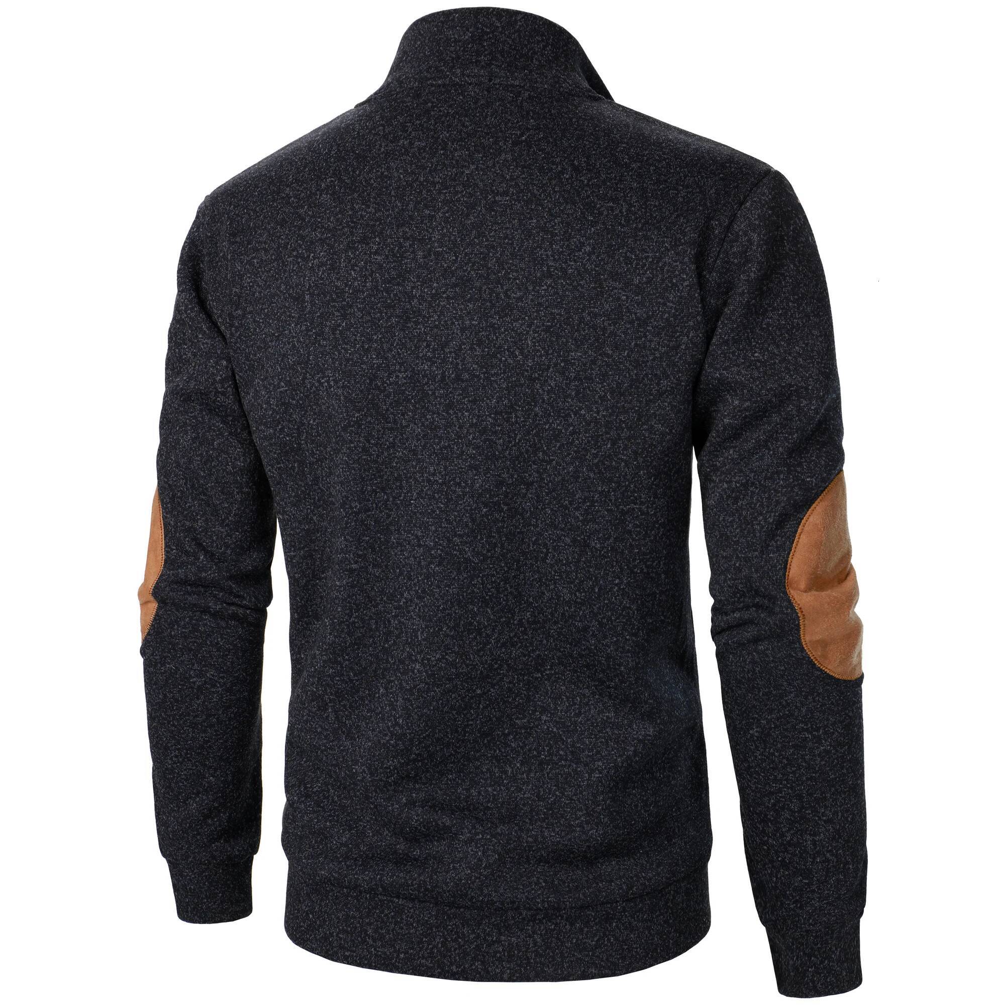 Autumn and winter men's stand collar long sleeve casual knitted sweater top dongdumaoyi