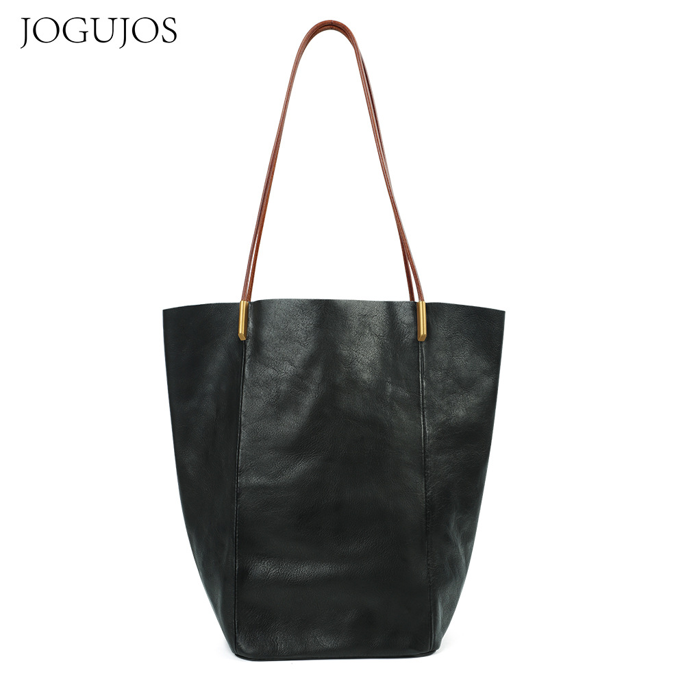 Single shoulder JOGUJOS leather large capacity commuter leisure high quality female tote bag