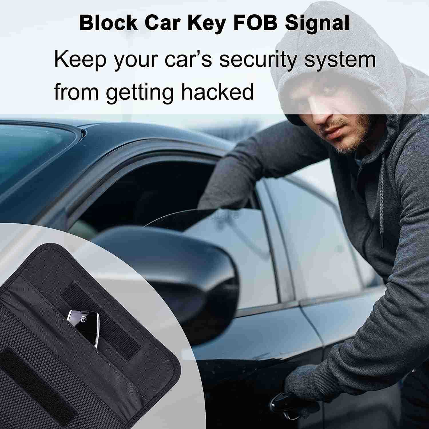 Faraday Bag RFID Signal Blocking Bag Shielding Pouch Wallet Case for Cell Phone Privacy Protection and Car Key FOB Z250910