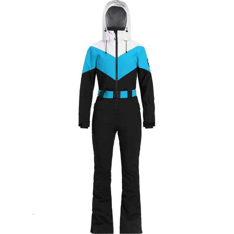 GSOU SNOW Ski Suits For Women Windproof Thick, Sports Snowboarding One-Piece Sets Insulation Waterproof Skiing Jumpsuits