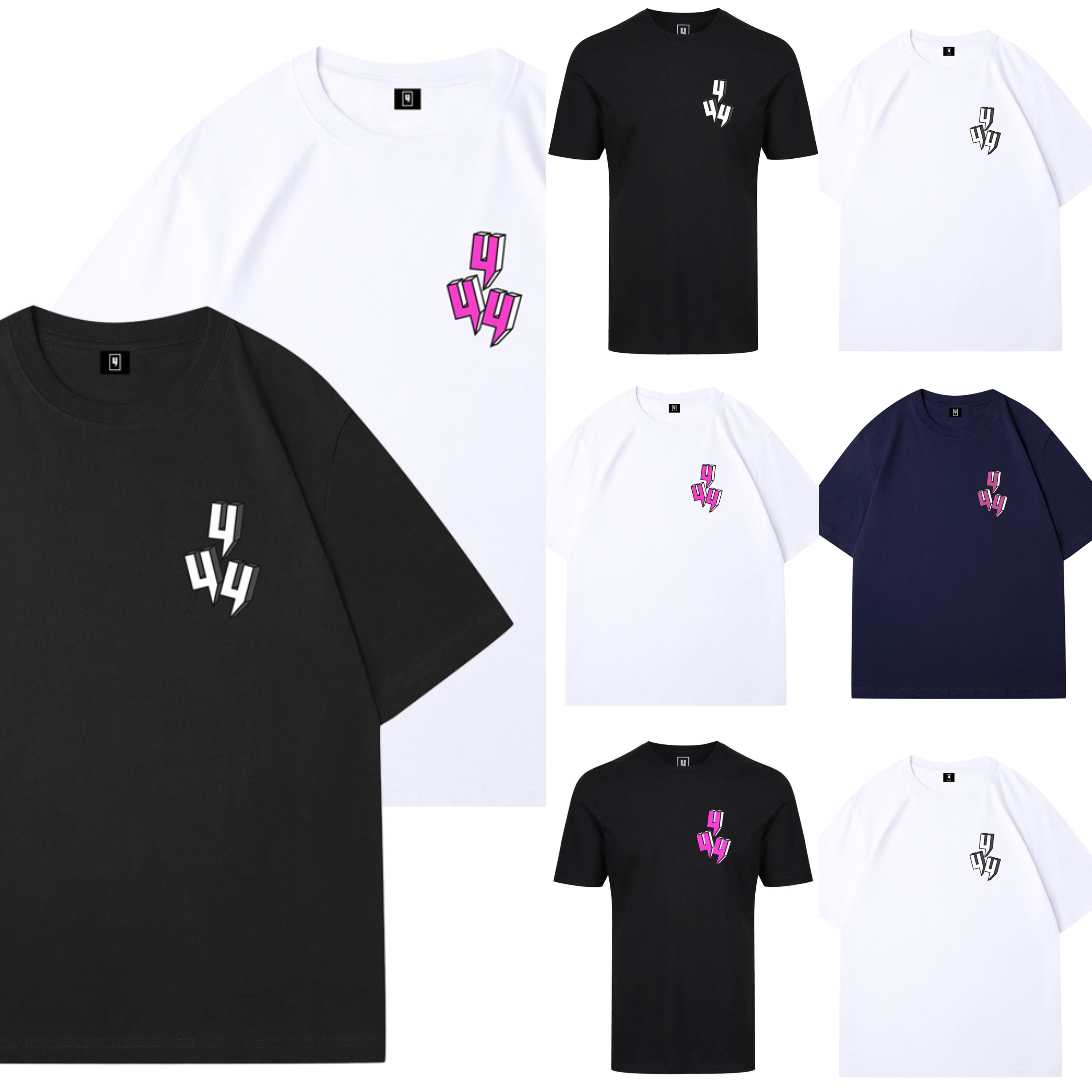 Men's T-shirt Harajuku high-quality top pure cotton fashionable T-shirt street style short sleeved men's top