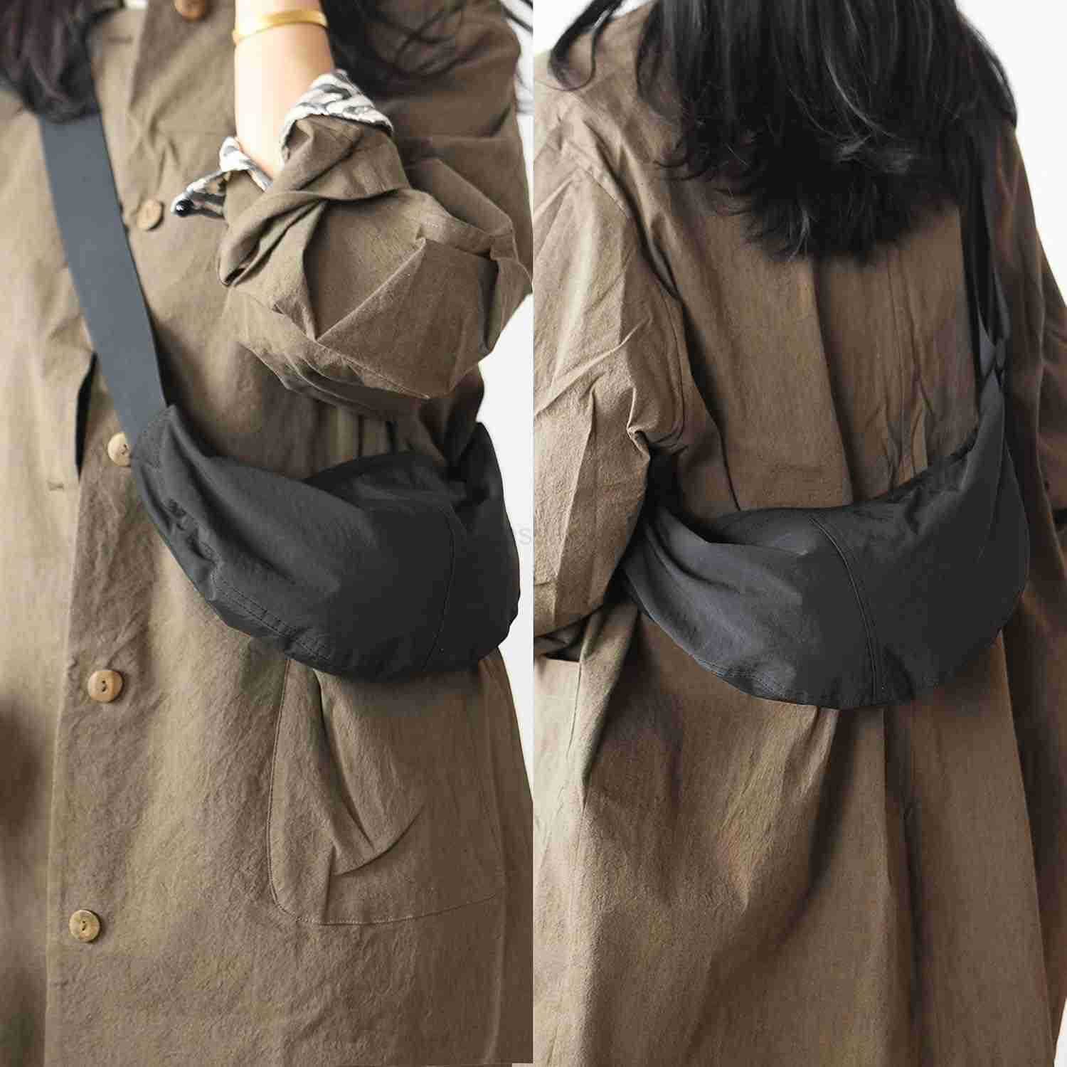 Nylon Crossbody Bag For Women Men Casual Lightweight Crescent Shoulder Hobo Purse With Wide Adjustable Strap M250910