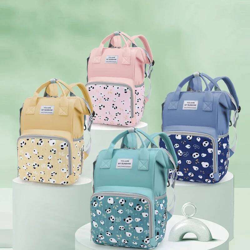 Mommy Multifunctional Waterproof Insulated Backpack Large Capacity Maternity Travel Changing Bag Stroller Strap Schoolbag