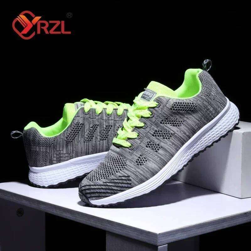 YRZL Womens Sneakers Fashion Lightweight Comfortable Mesh Breathable Sneakers Couple Sports Shoes Outdoor Tennis Shoes for Women