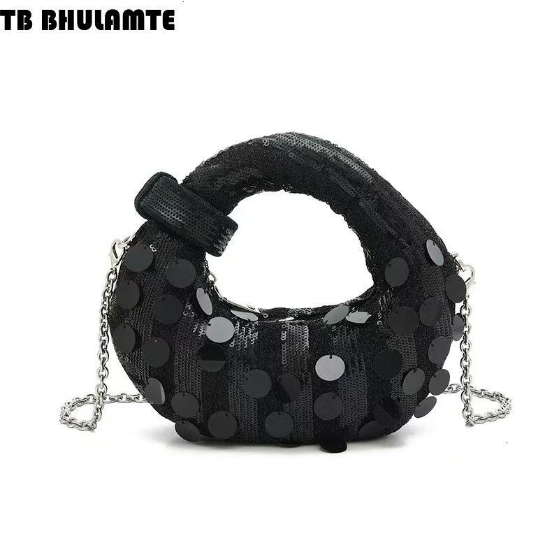 Free Shipping Designer Bag 2025 Circle Evening Bag Niche Design Full Diamond Dumpling Bag Luxury Bag Handbag Women Casual Versatile Handbag Rhinestone