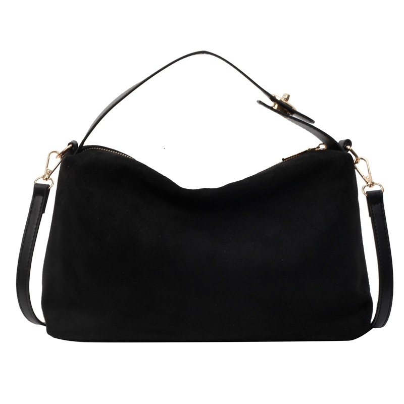 Free shipping designer Vintage Matte Handbag Niche Underarm Bag Women Winter New Single Shoulder Bag Tote Bag Versatile Suede Crossbody Bag