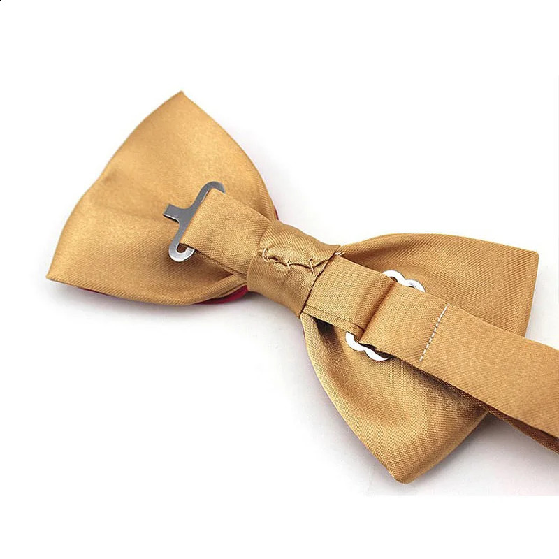 Adult Bowtie Classic Man Fashion Wedding Party Formal Satin gift Silk Multicolor Adjust Neck Bow tie style ClipOn 250909