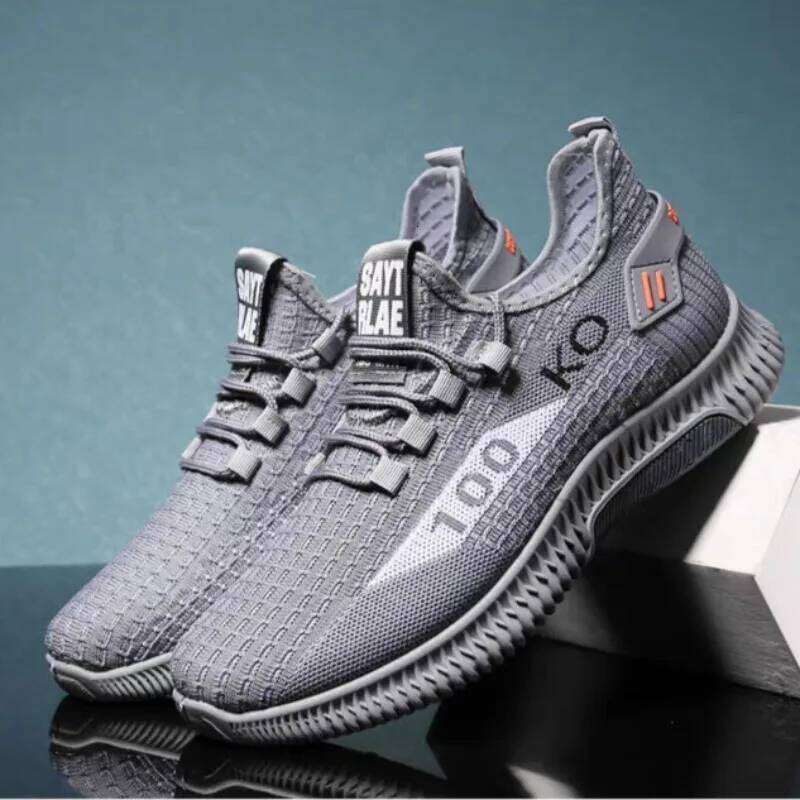 Breathable mesh sports shoes, comfortable casual shoes, fashionable men's coconut shoes, lightweight outdoor shoes
