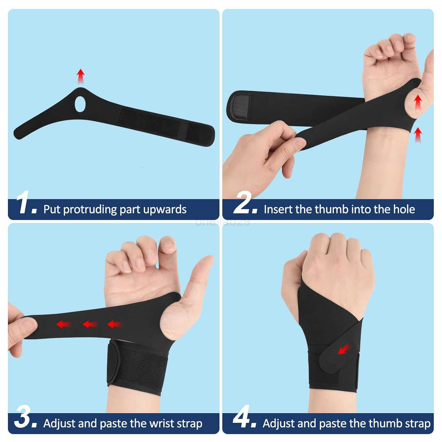 Wrist Brace Right Hand Carpal Tunnel Wrist Support for Pain Relief Arthritis Tendonitis Sprains UltraThin Elastic Wrist Wraps Compression for Men and 