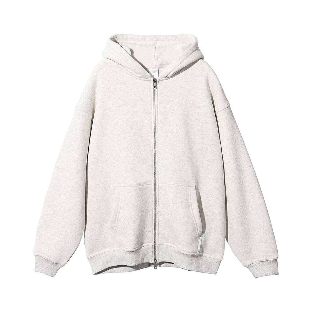OEM Heavyweight Zipper Unisex Streetwear Winter Wool Pullover Outdoor Gym Hoodie