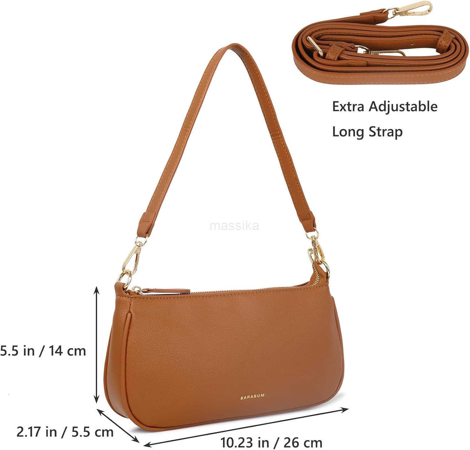 Retro Classic Clutch Shoulder Tote HandBag with Zipper Closure Purse for Women M250910