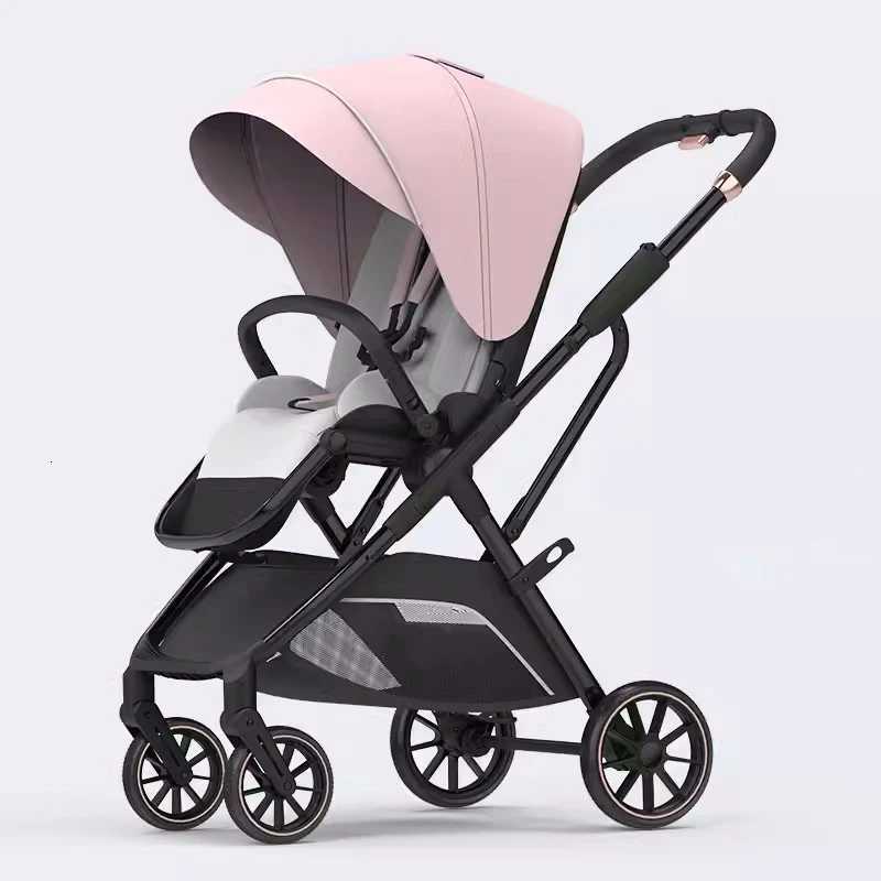 New Arrival High View Portable Baby Stroller Ergonomics Seat Bassinet for Newborn One Hand to Recline Pram W250910