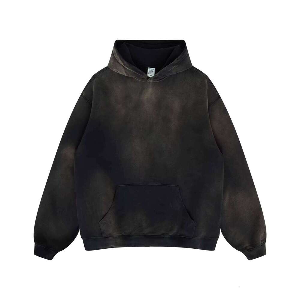 High Quality Oversized Men's Hoodie Washed Sweatshirt Screen Printing Embroidery