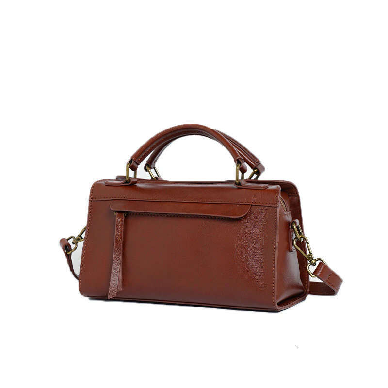 New Spring/Summer Fashion Casual Small Square Versatile High-end Cowhide Single Shoulder Women's Simple Crossbody Bag