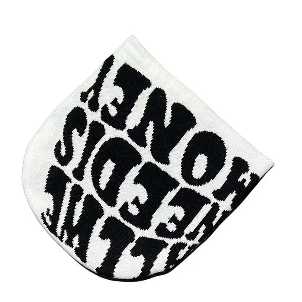Fashion Wool Acrylic Knitting Hat Y2k Warm Hip Hop tter Printing Ins Beanie Bonnet Men Wen G250910