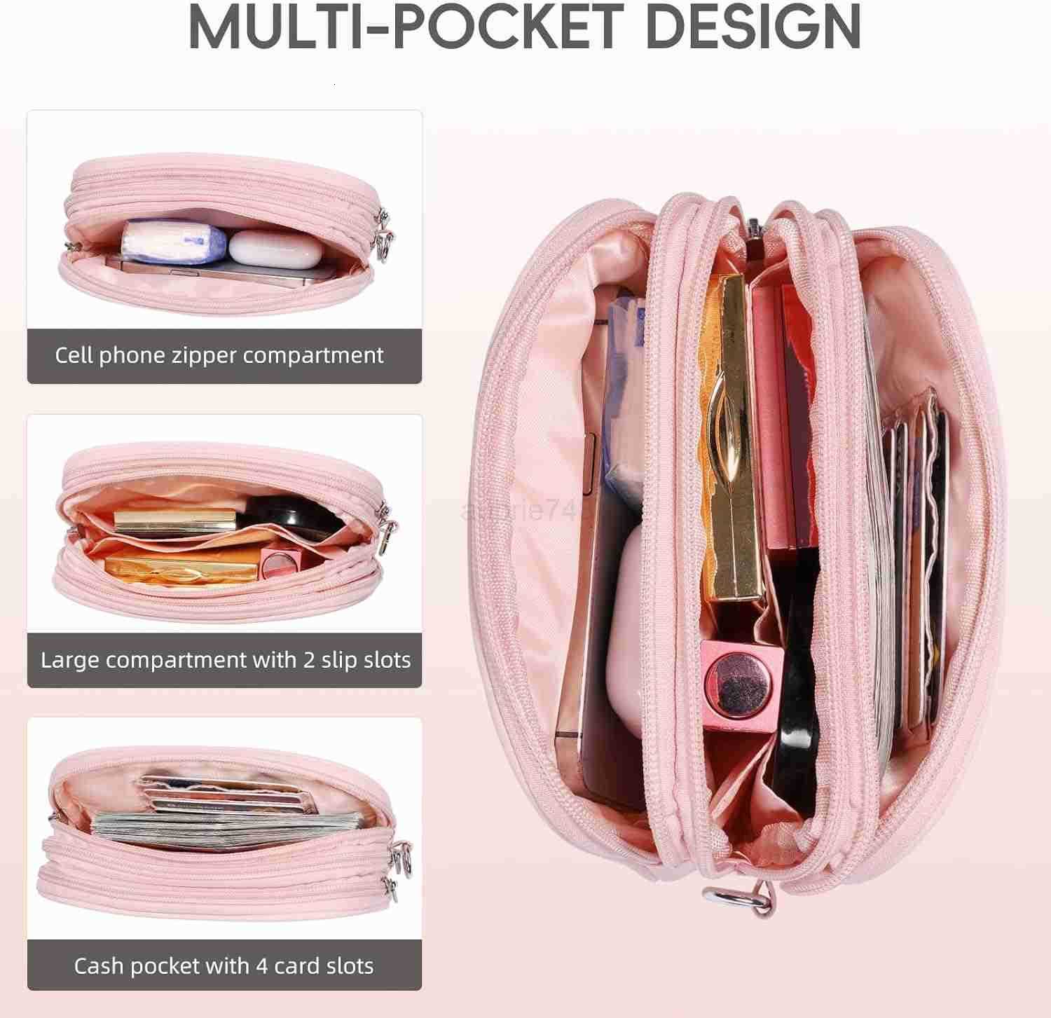 Puffer Wristlet Wallet for Women Large Capacity 3 Zipper Purse Nylon Quilted Clutch Purse for WomenZ250910