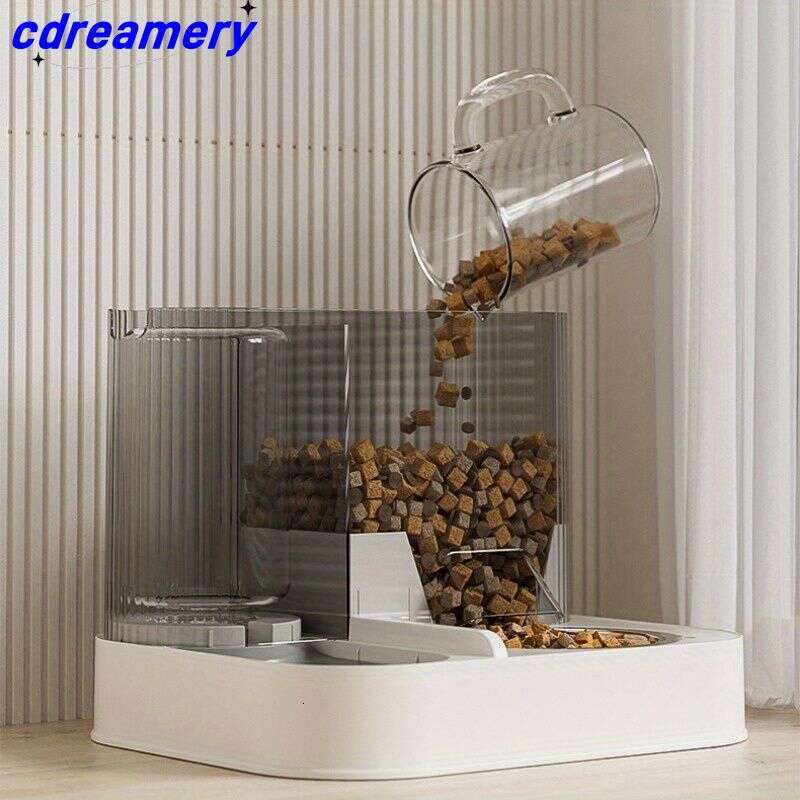 designer brand Kitten Automatic Feeder And Food Integrated Cat Bowl Water Dispenser in Pet Feeding Basin