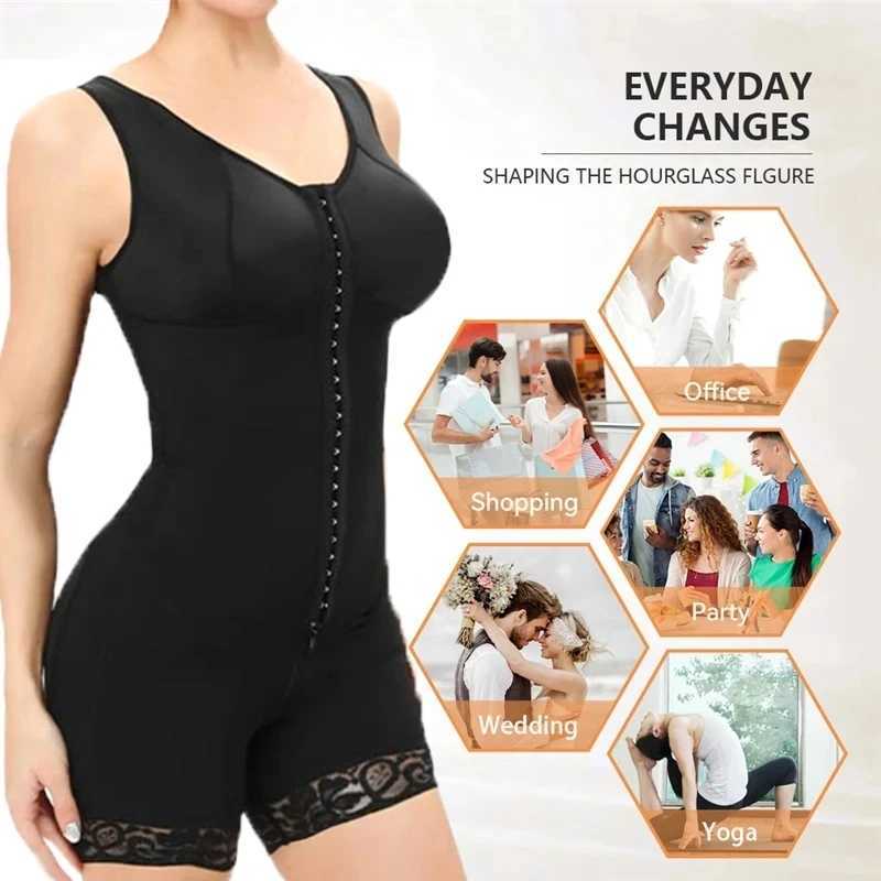 High Compression Body Shapewear Women Fajas Colombianas Corrective Girdle Tummy Control Post Liposuction BBL Slimming Waist Belt W250910