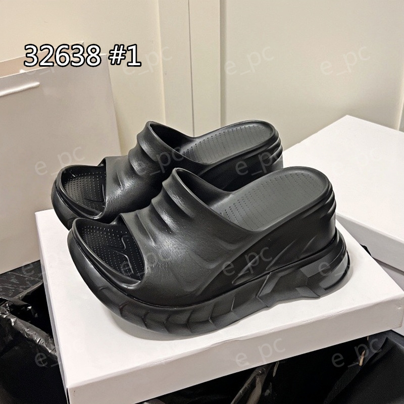 Rubber sandal slipper thick bottom shoes beach outside shoes designer shoes