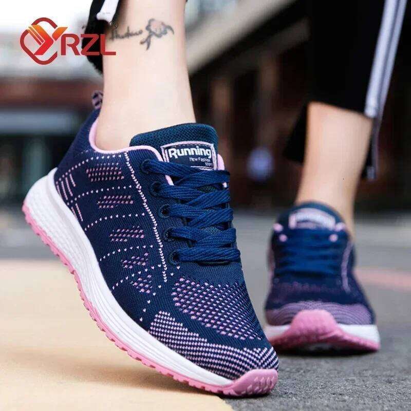 YRZL Womens Sneakers Fashion Lightweight Comfortable Mesh Breathable Sneakers Couple Sports Shoes Outdoor Tennis Shoes for Women