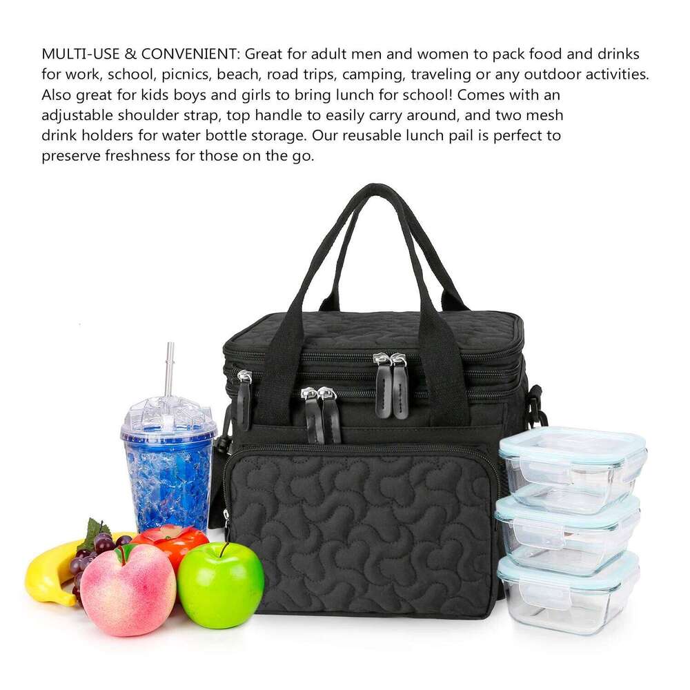 Large capacity portable shoulder mother and baby insulation waterproof outdoor travel mommy bag, double-layer con