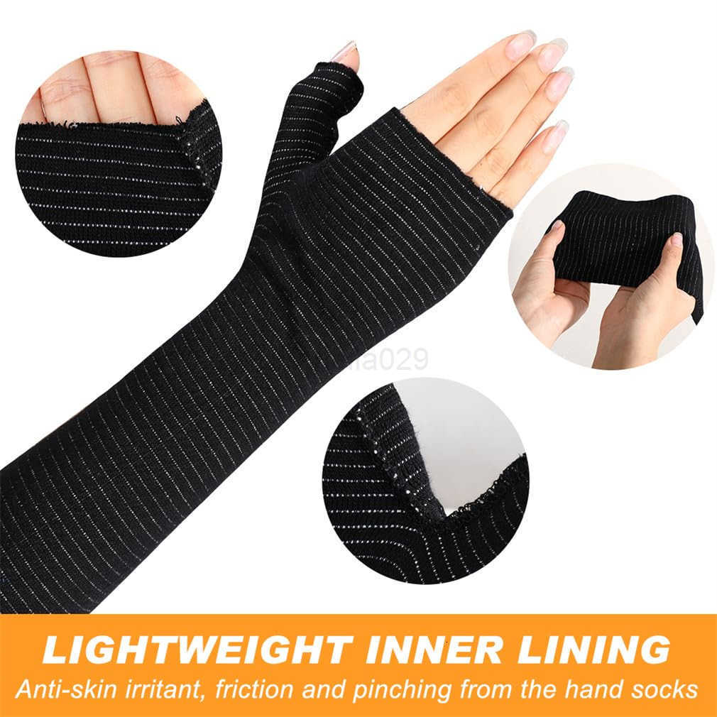 Wrist and Thumb Spica Wrap Liner Cotton Stockinette Sleeve Elastic Wrap Tube Bandage Tubular Bandages Arm Cast Stockinette for Under Brace Splints Air