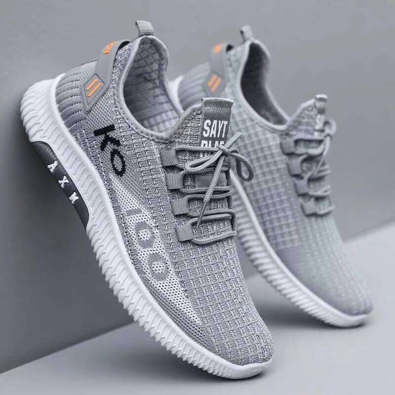 Versatile new fashionable men's shoes with mesh breathable sports running shoes and casual men's shoes