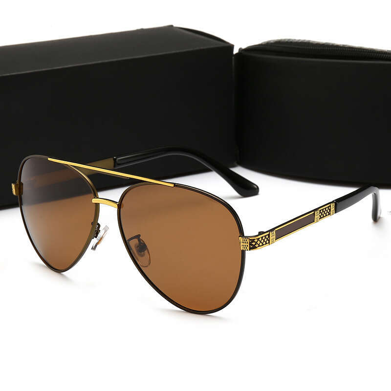 New Men's Polarized Sunglasses Trendy Round Face Driver's Glasses Driving Fishing 8852