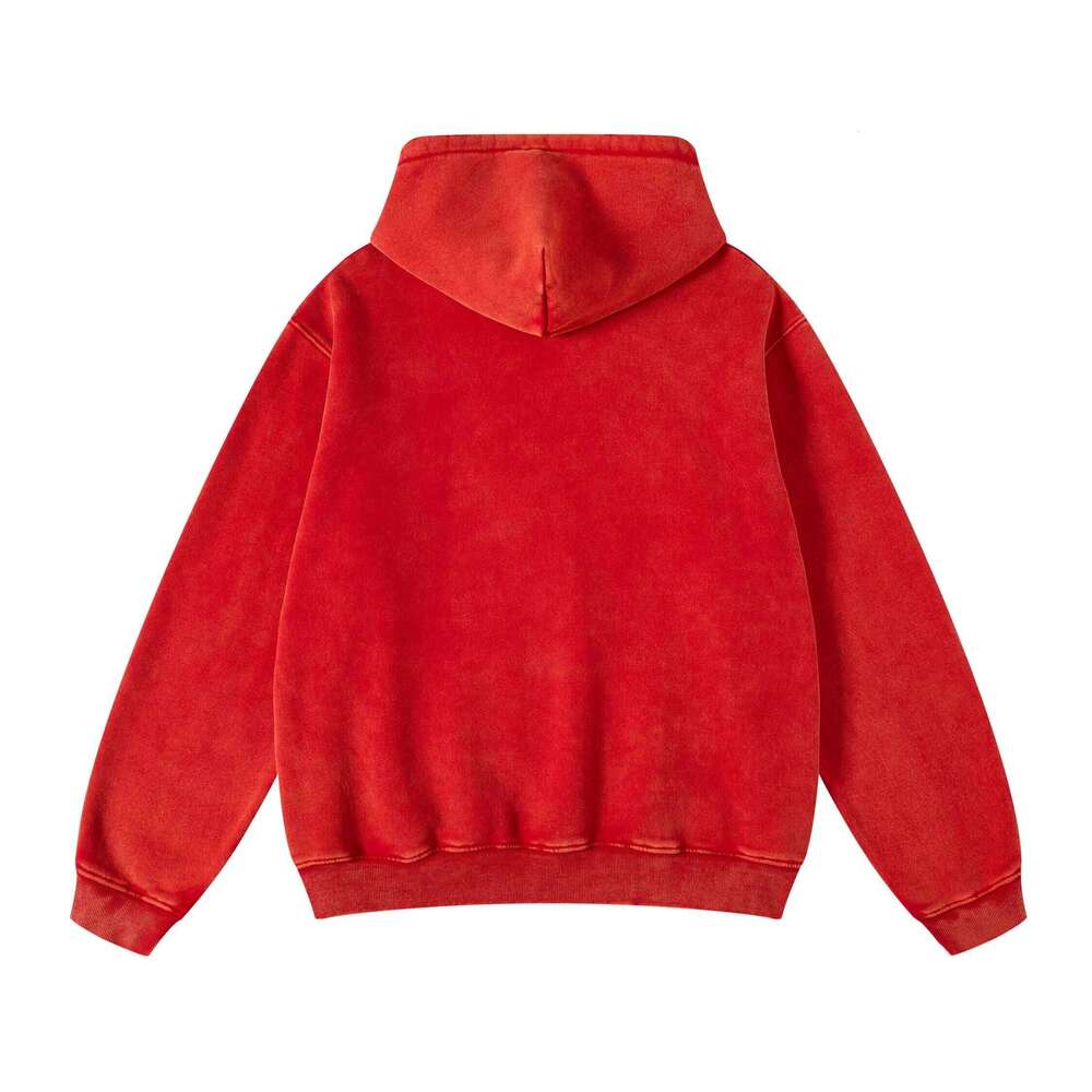 Vantage Acid Wash Wool Warm Oversized Winter Style Unisex Hoodie Vest