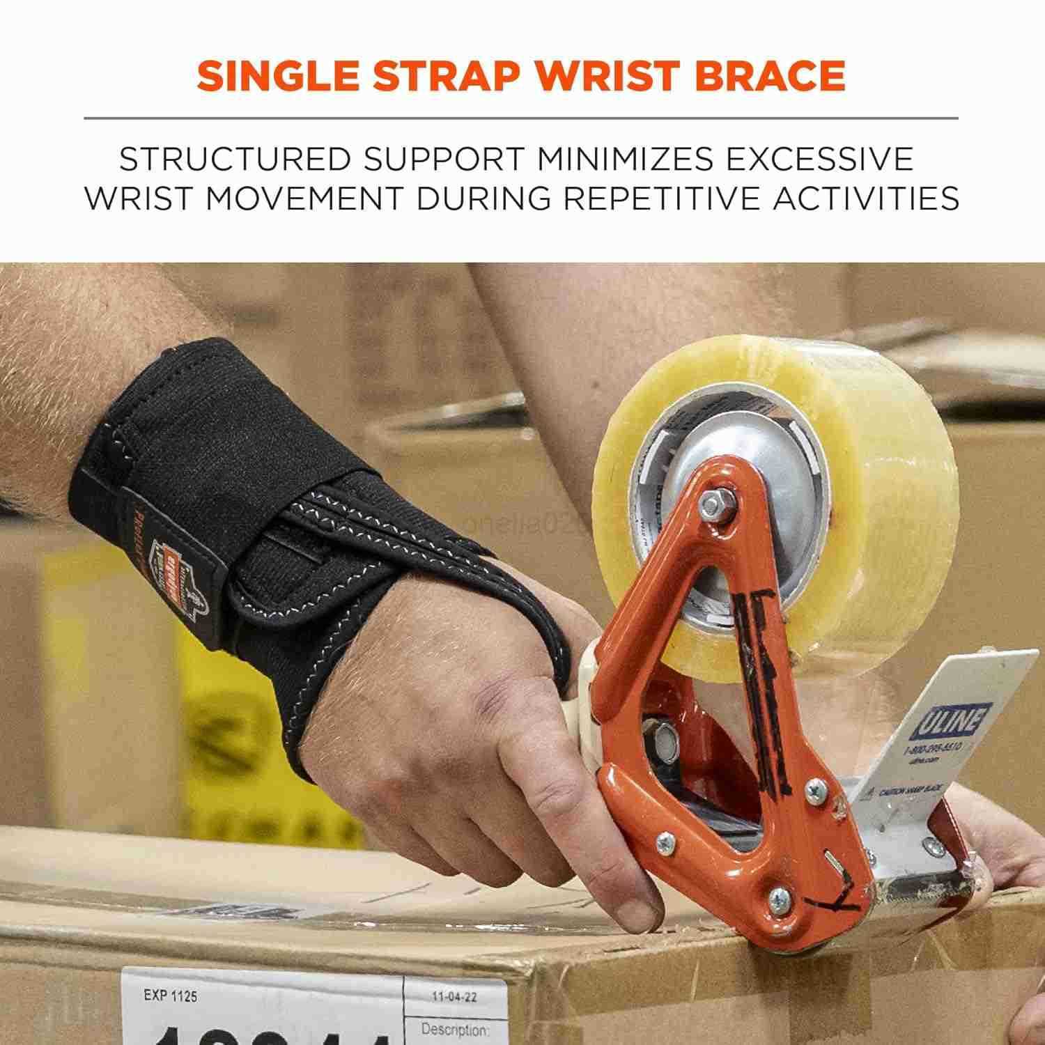 70004 ProFlex 4000 Single Strap Wrist Support Black Medium Right Hand W250910