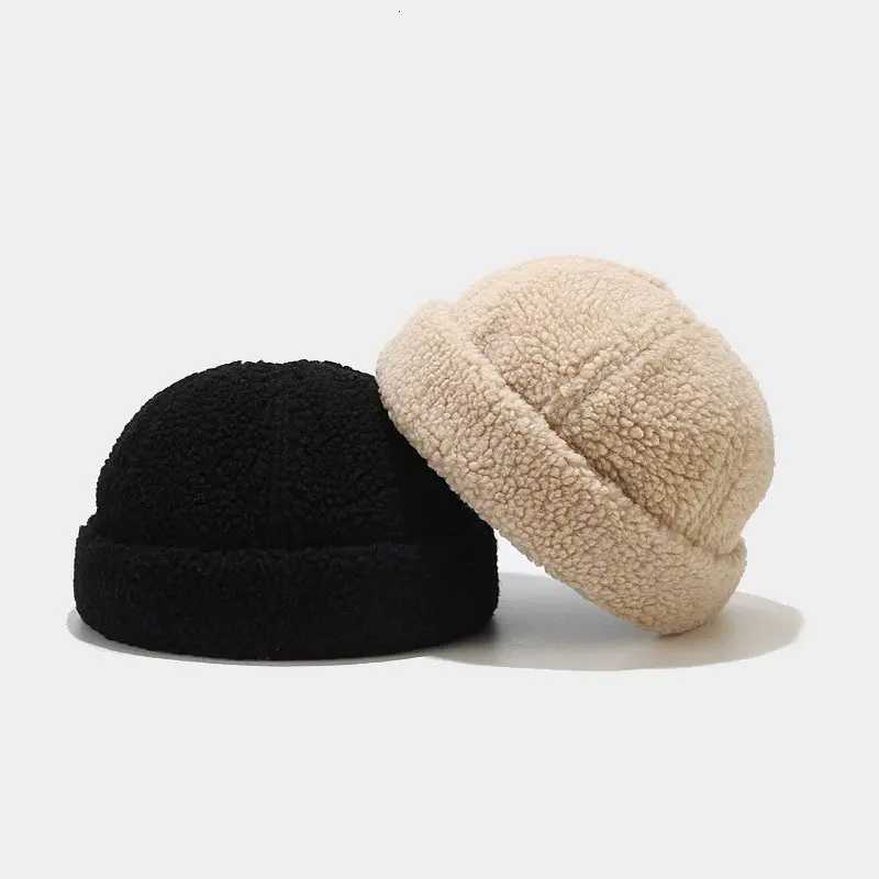 2025 Winter Cotton Solid Warm Docker C Briml Hat Skullies Beanie Hats Landlord Sailor C Men and Women 02XJ250910