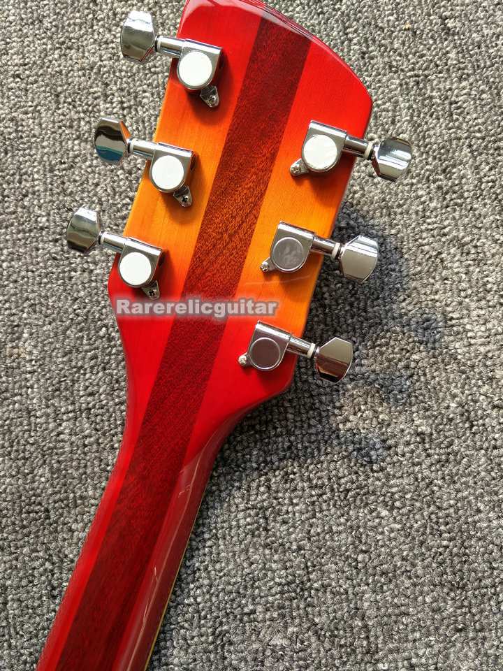 330 6 Strings Sunset color Semi Hollow Body Electric Guitar Gloss Varnish Fingerboard