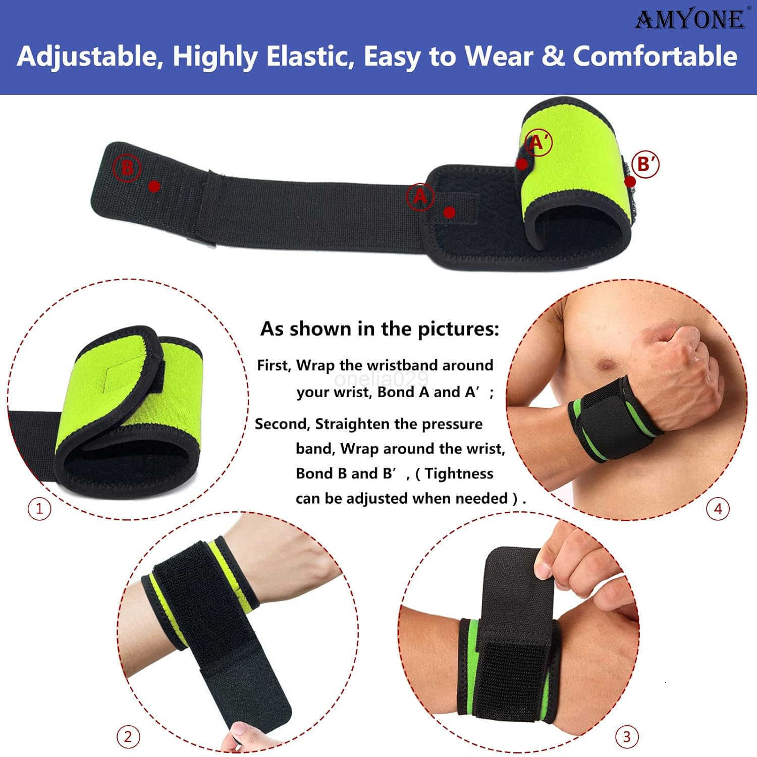 Wrist Brace 2 PACK Wrist Wraps for Carpal Tunnel for Women Wrist Support for WeightliftingFitnessSportsPain Relief Highly Elastic Adjustable Flexible 