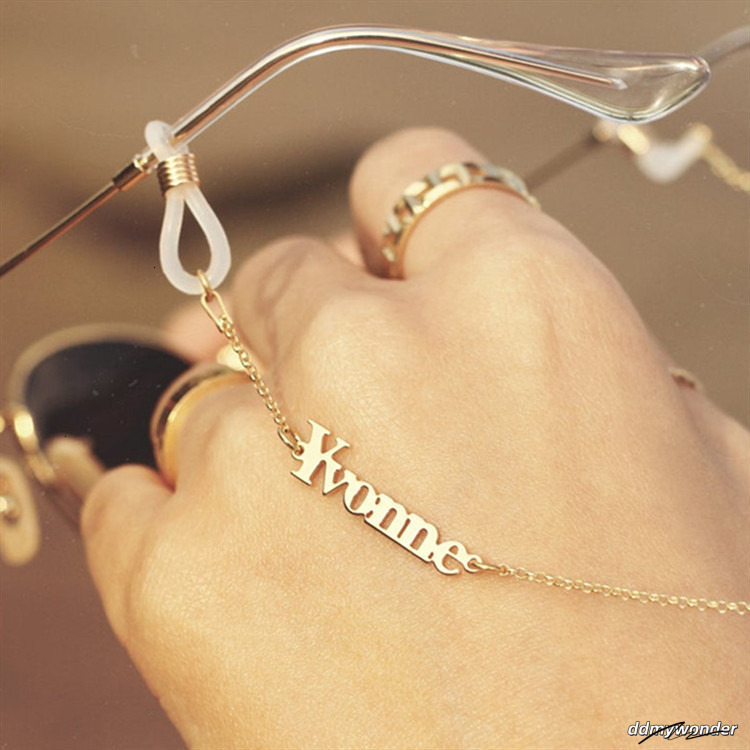New Stainless Steel English Name Glasses Chain ddmywonder ddmywonder ddmywonder ddmywonder