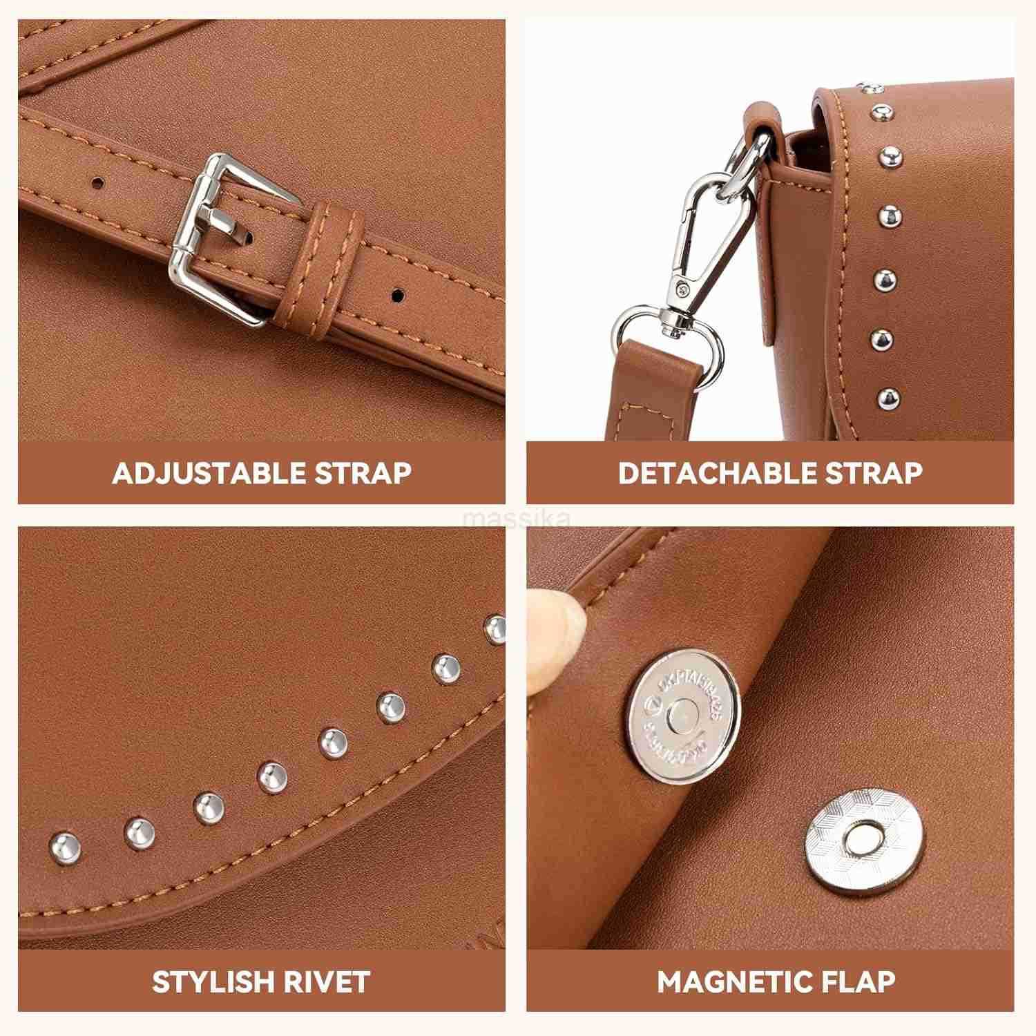 Crossbody Bags for Women Vegan Leather Purses Quilted Shoulder Handbags with Adjustable Shoulder Strap M250909