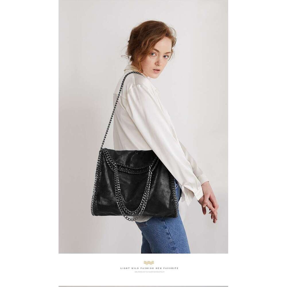 2025 Vintage Bags New Large Stella Stack Chain Portable Shoulder Women's Bag European And American Fashion M Same Style