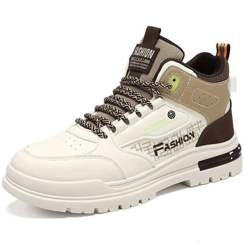 2025New Men High-top Casual Shoes Outdoor Comfort Sneakers Lightweight Man Running Sport Shoes Soft-soled Walking Zapatos Hombre