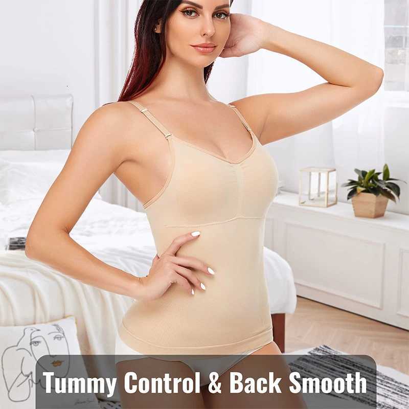 Body Shaper Soft New Slimming Tank Removable Pad Cami Tank Top Comfortable Plus Size Women Shapewear Padded Vest Dropship W250910