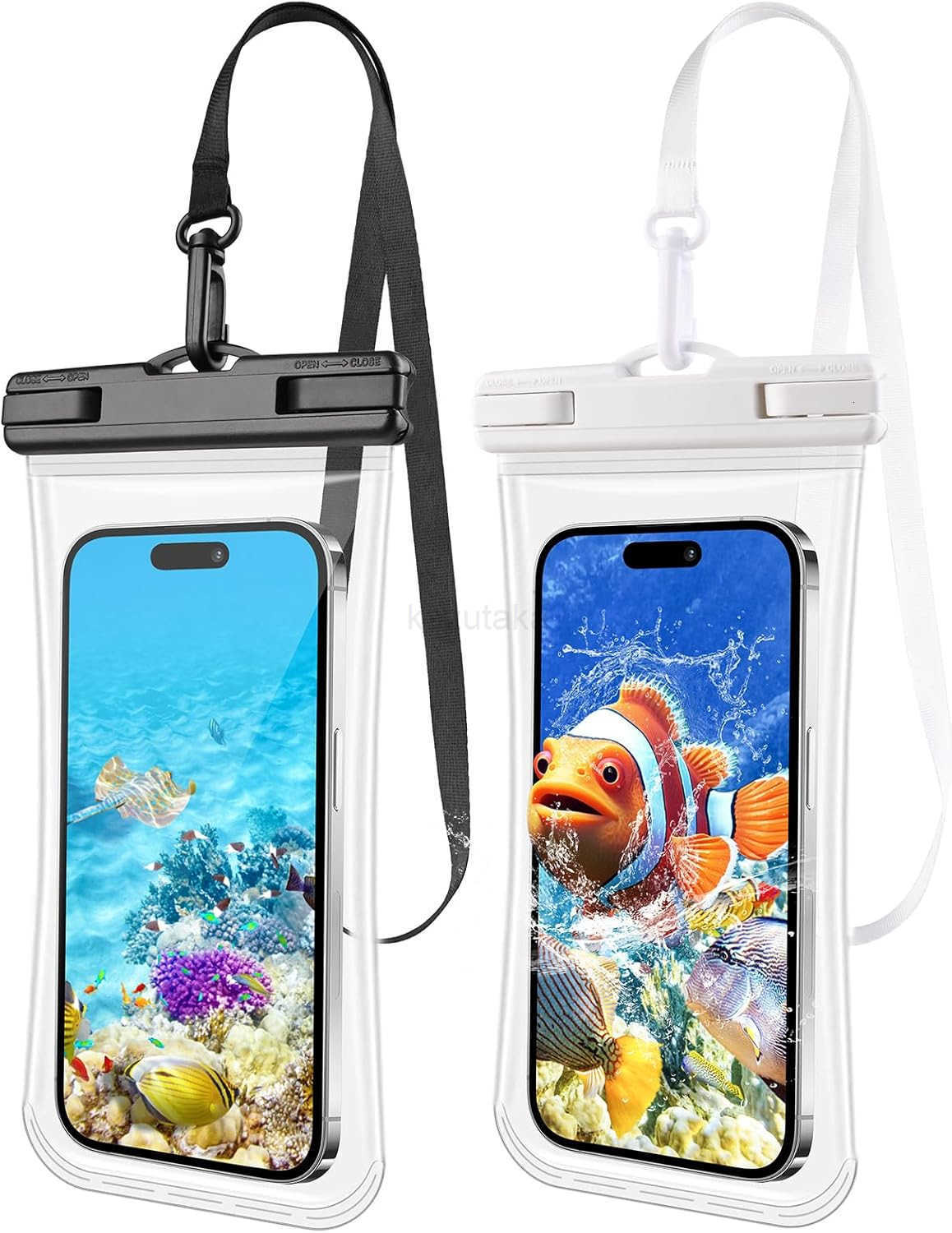 2 PCs Waterproof Phone Pouch Clear Waterproof Phone Case for iPhone 15 Pro Max 14 13 12 11 Plus Up to 69 3D IPX8 Water Proof Cellphone Dry Bag for Sno