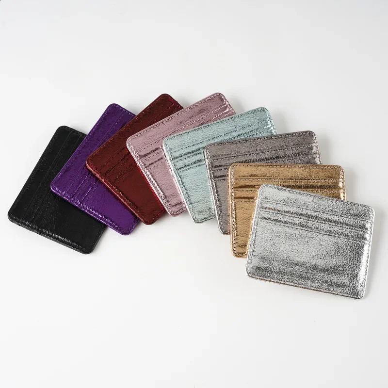 Women Thin Card Holder Wallet Lightweight MultiCard Holder Case Pu Leather Credit Card Money Coin Holder Purse Bag250906