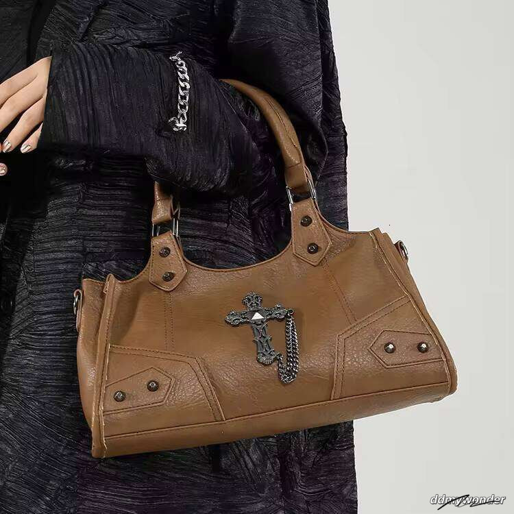 Dhgargets New Spicy Girl Niche Motorcycle High-End Shoulder Bag ddmywonder ddmywonder