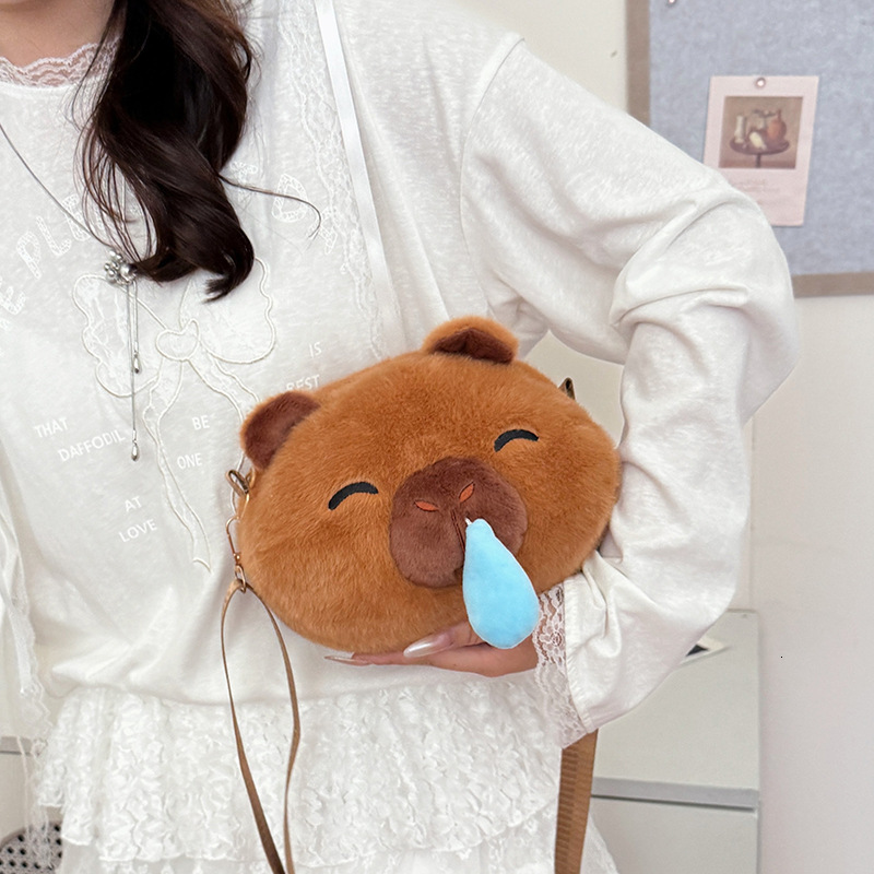 2025 Autumn New Cartoon Plush Bag with Japanese Versatile Style, Unique Design, Cute and Personalized Women's Shoulder Bag, Designer Bag