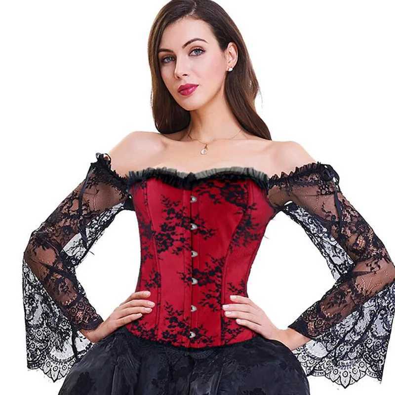 Lace Corset Top Women Shapewear Fajas Waist Slimming Lingerie Blusas Body Shaper Woman Corsets Sexy Outwear Shaping Tops W250910
