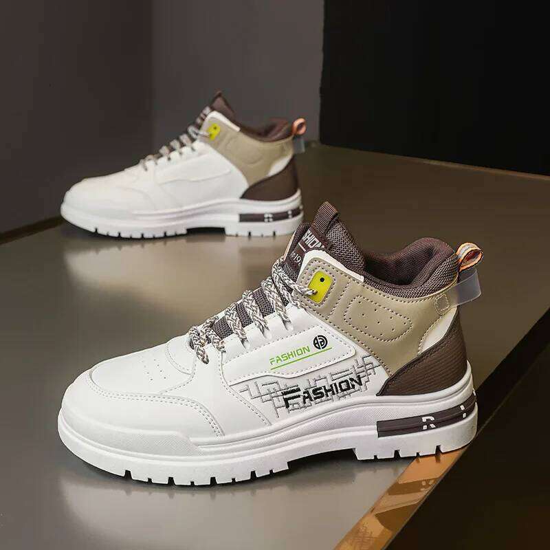 Autumn New Fashionable Men Shoes Thick soled Casual Sneakers Male Walking fashion Vulcanized Shoes Outdoor nonslip comfort shoes