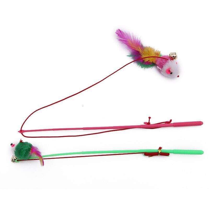designer brand New Pet Little Mouse Bell Wand Supplies Toy Cat Teaser Artifact