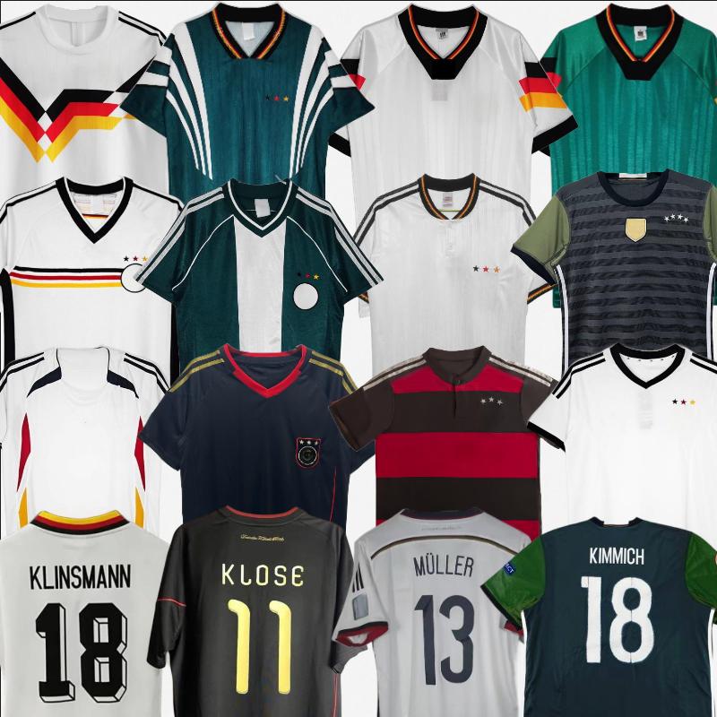 retro GermanyS national team jerseys MULLER 1990 1992 1994 1996 1998 2006 vintage classic jerseys Klinsmann KLOSE HAVERTZ football shirt MUSIALA KIMMICH Wirtz Sane