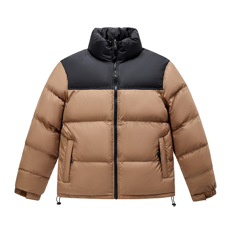 new Free Shipping Classic light luxury winter item color blocked bread jackets velvet cotton jacket men and women outdoor casual cotton coat