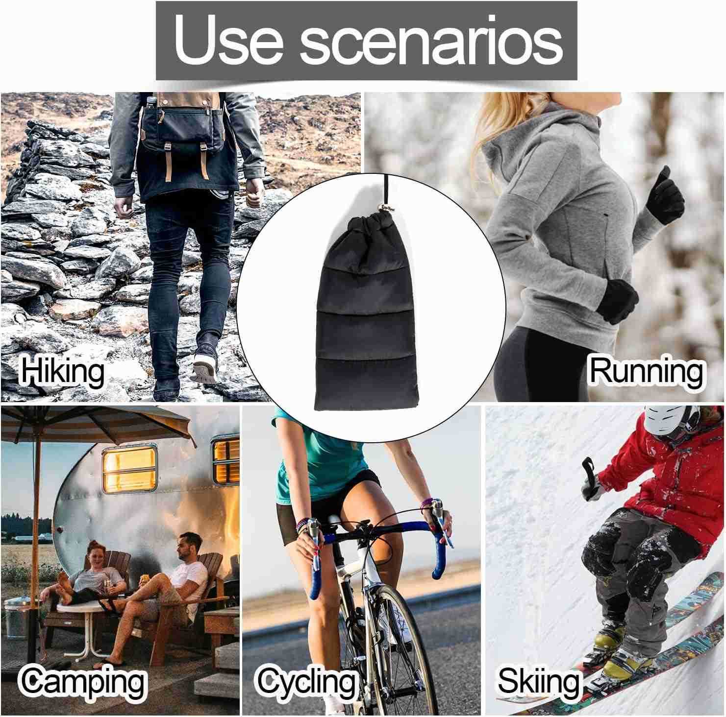 Phone Case Cellphone Pouches Warm Phone Cover Bag SmartPhone Pouch Extends Battery Life to Prevent Freezing Overheating for Cold Outdoor Sports Gray Z